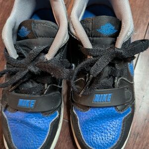 Nike Jordan Kids Blue and Black Sneakers